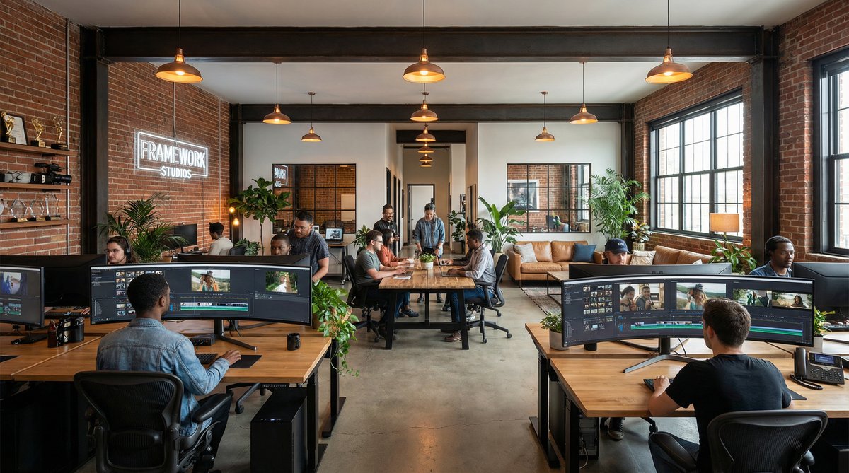 神秘视频影视传媒公司办公环境