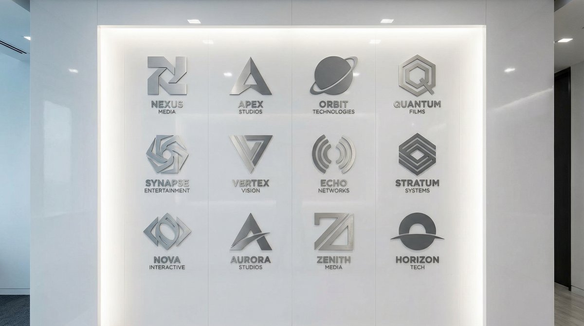 神秘视频合作影视品牌Logo墙